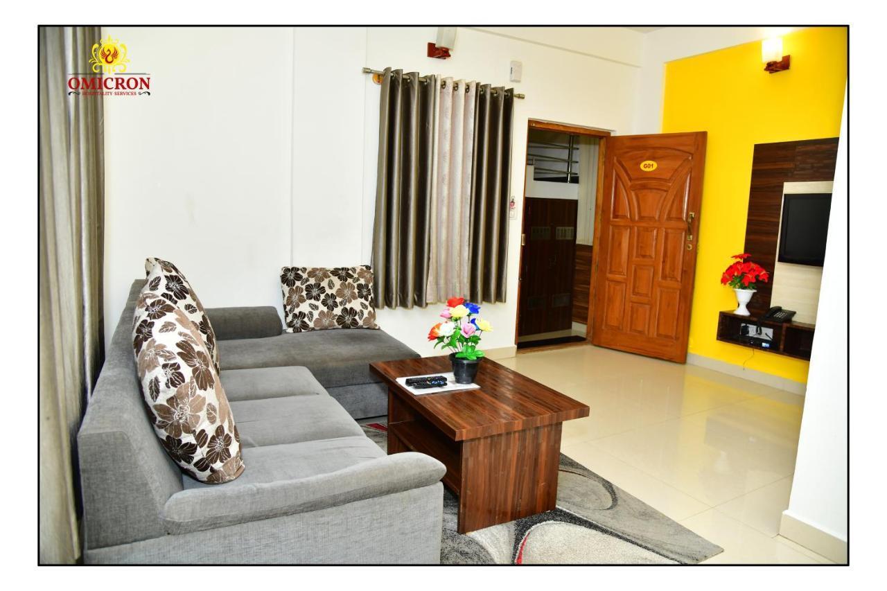 Hotel Omicron 1 Bhk Studio Room Bangalore Exterior foto