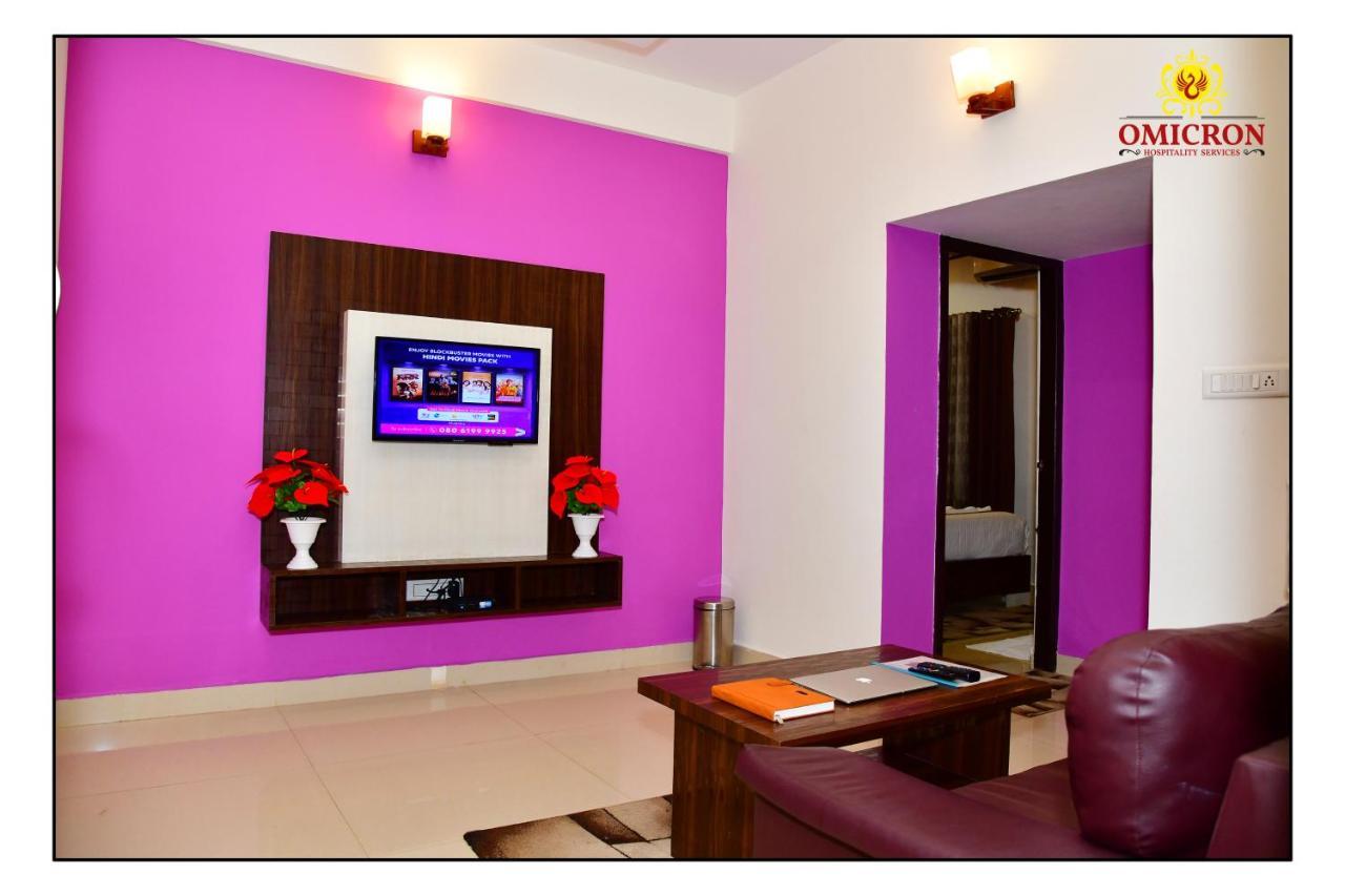 Hotel Omicron 1 Bhk Studio Room Bangalore Exterior foto